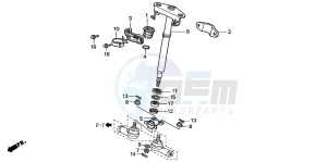 TRX350TM FOURTRAX 350 drawing STEERING SHAFT