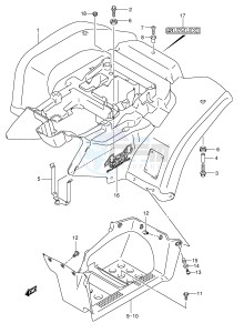 LT-A500F (P24) drawing REAR FENDER (MODEL K5 K6 K7)