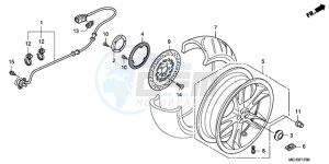 NSA700A9 France - (F / CMF MME) drawing REAR WHEEL