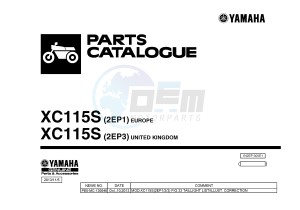 XC115S D'ELIGHT (2EP1 2EP3) drawing .1-Front-Page