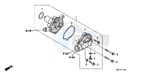 XL700VB drawing WATER PUMP