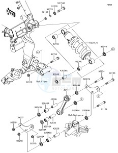 VULCAN S ABS EN650DHFA XX (EU ME A(FRICA) drawing Suspension/Shock Absorber