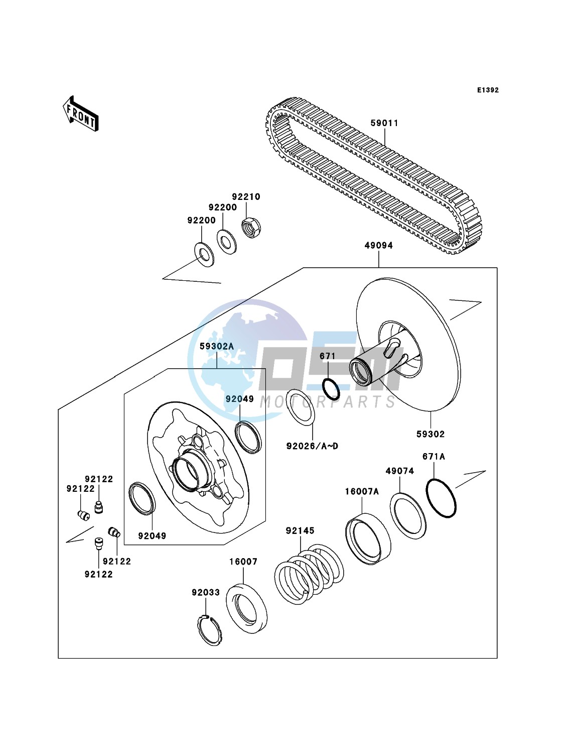 Driven Converter/Drive Belt