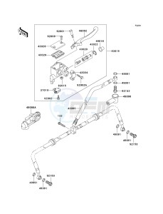 KVF 360 B [PRAIRIE 360] (B6F-B9F) B9F drawing FRONT MASTER CYLINDER