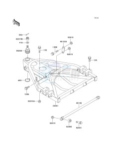 KAF 300 C [MULE 550] (C1-C5) [MULE 550] drawing SWINGARM