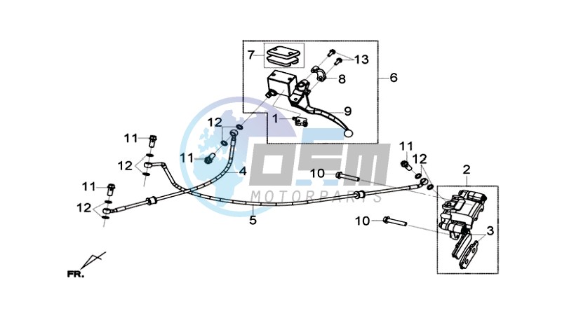 REAR BRAKE CALIPER / BRAKE MOUNT