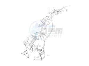 LX 125 4T 2V ie E3 Taiwan drawing Brakes pipes - Calipers