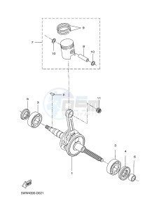 CW50N BW'S NAKED (2B7P 2B7P 2B7P) drawing CRANKSHAFT & PISTON