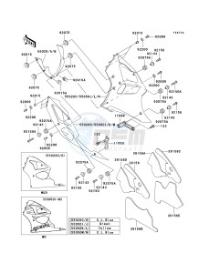 ZX 600 J [NINJA ZX-6R] (J1-J3) [NINJA ZX-6R] drawing COWLING LOWERS -- ZX600-J2- -