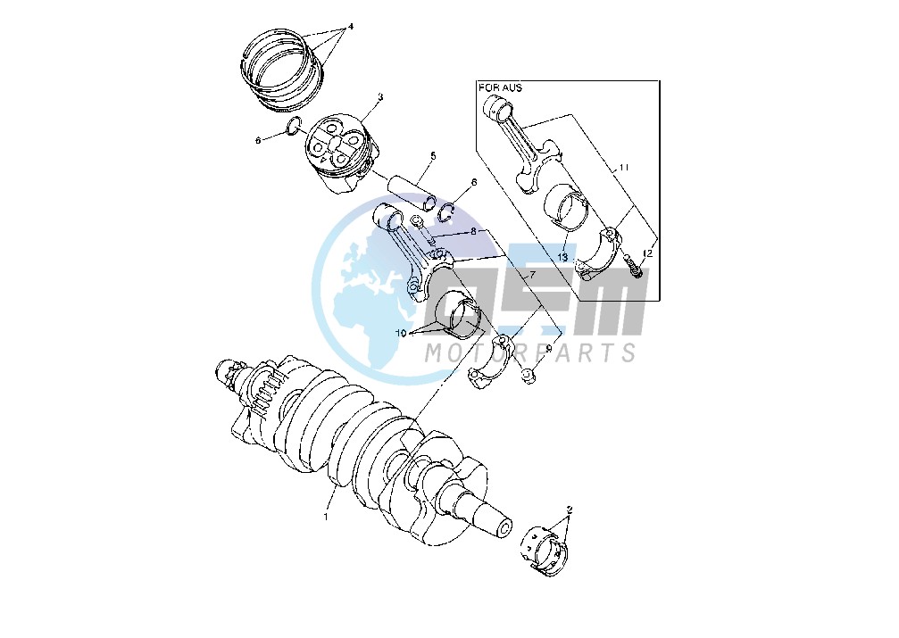 CRANKSHAFT PISTON MY04