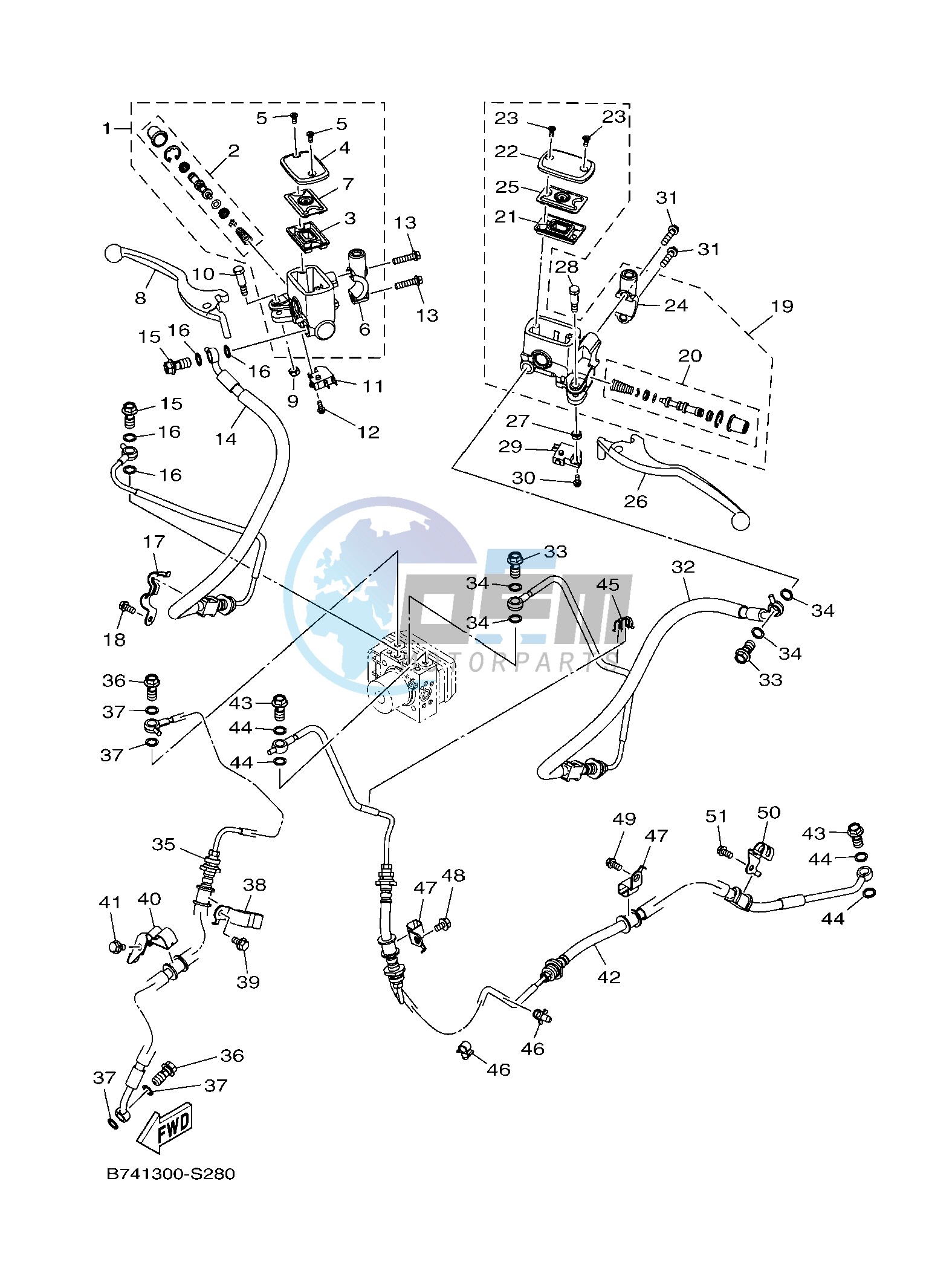 FRONT MASTER CYLINDER