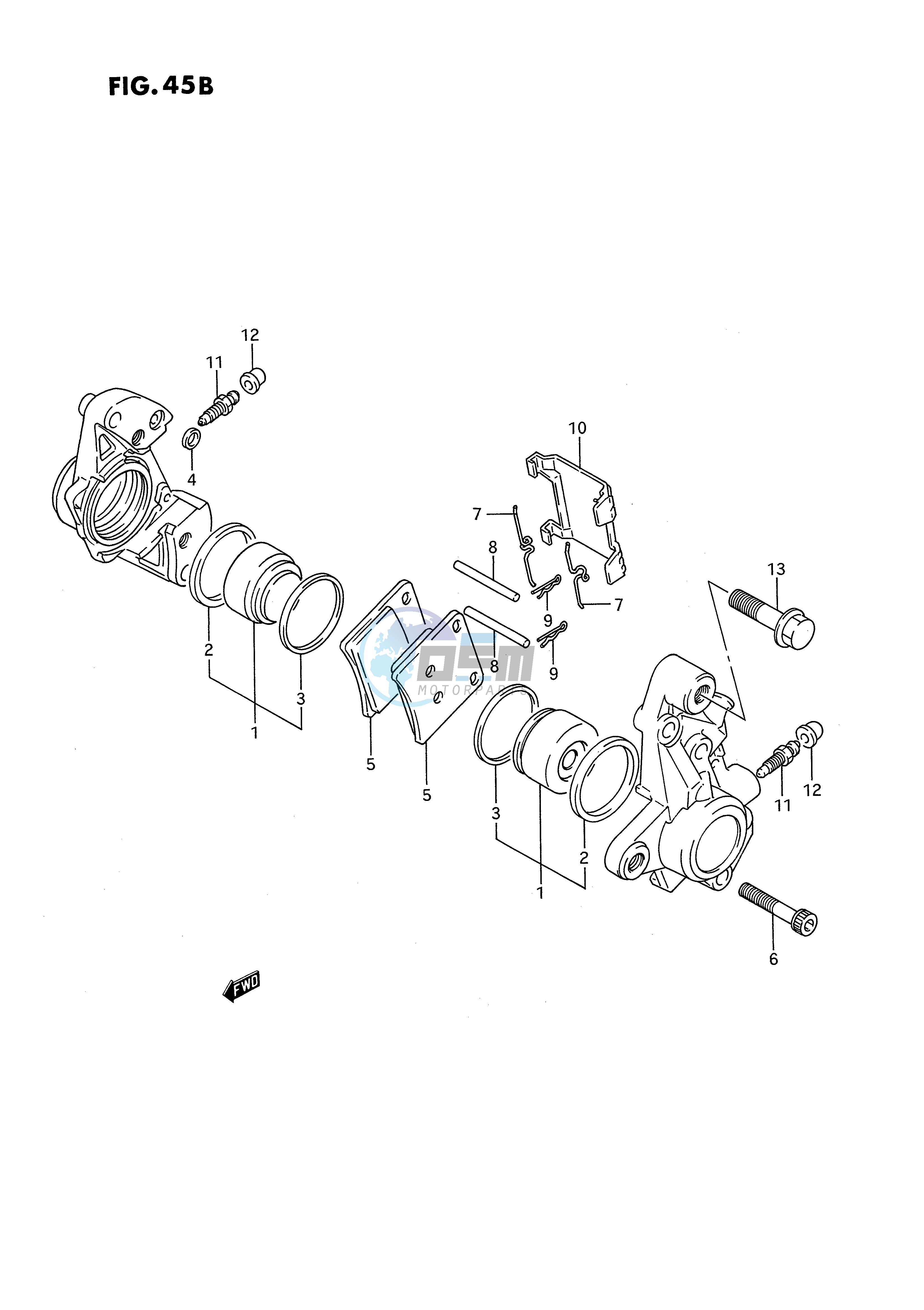 FRONT CALIPERS (MODEL P R)