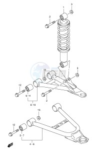 LT-F400 (P3-P28) drawing SUSPENSION ARM