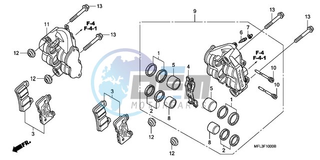 FRONT BRAKE CALIPER