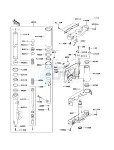 VN 1500 B [VULCAN 88 SE] (B1-B3) N6F drawing FRONT FORK -- N6F- -