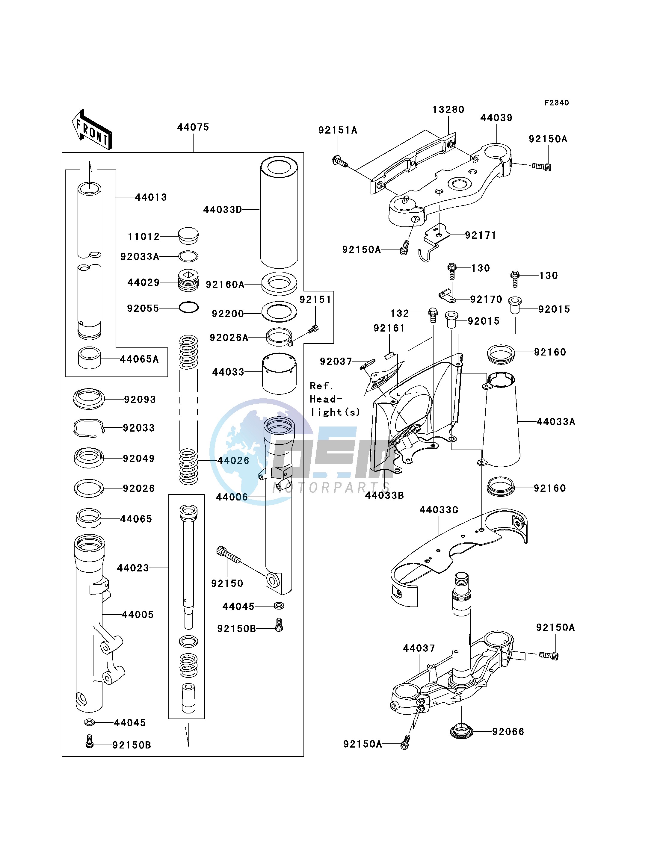 FRONT FORK -- N6F- -