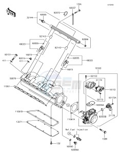 JET SKI ULTRA LX JT1500KHF EU drawing Throttle