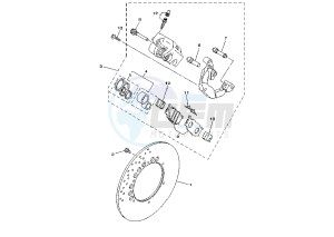 XVS DRAG STAR 650 drawing FRONT BRAKE CALIPER