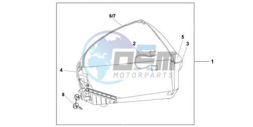 NEW 45L TOPBOX SHASTA WHITE