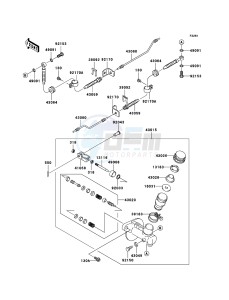 MULE 3010 DIESEL 4x4 KAF950D8F EU drawing Master Cylinder