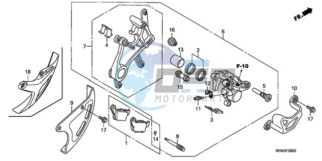 REAR BRAKE CALIPER