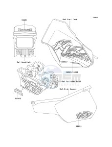 KL 250 D [KLR250] (D15-D19) [KLR250] drawing DECALS-- KL250-D18- -