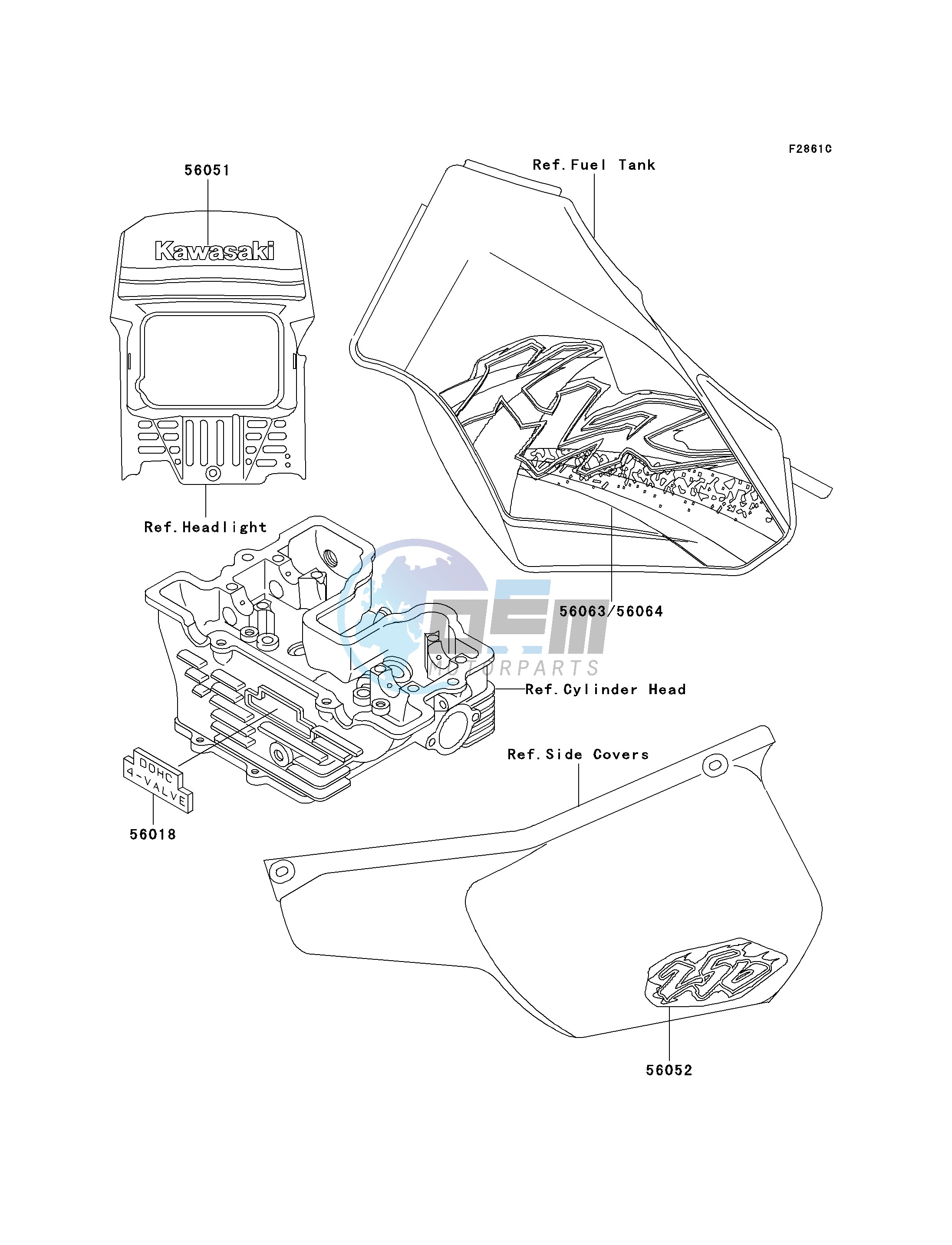 DECALS-- KL250-D18- -