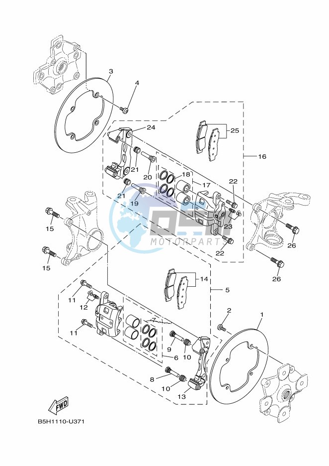 FRONT BRAKE CALIPER