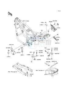 ZR 750 H [ZR-7S] (H1-H5 H5 CAN ONLY) drawing FRAME FITTINGS