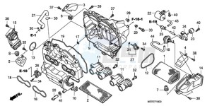 CBF600N9 France - (F / CMF) drawing AIR CLEANER