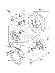 ZR 1100 C [ZRX1100] (C3-C4) drawing REAR WHEEL_CHAIN