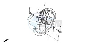 PAC16A2 RACOON drawing FRONT WHEEL