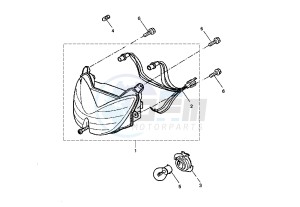 YQ AEROX 50 drawing HEADLAMP