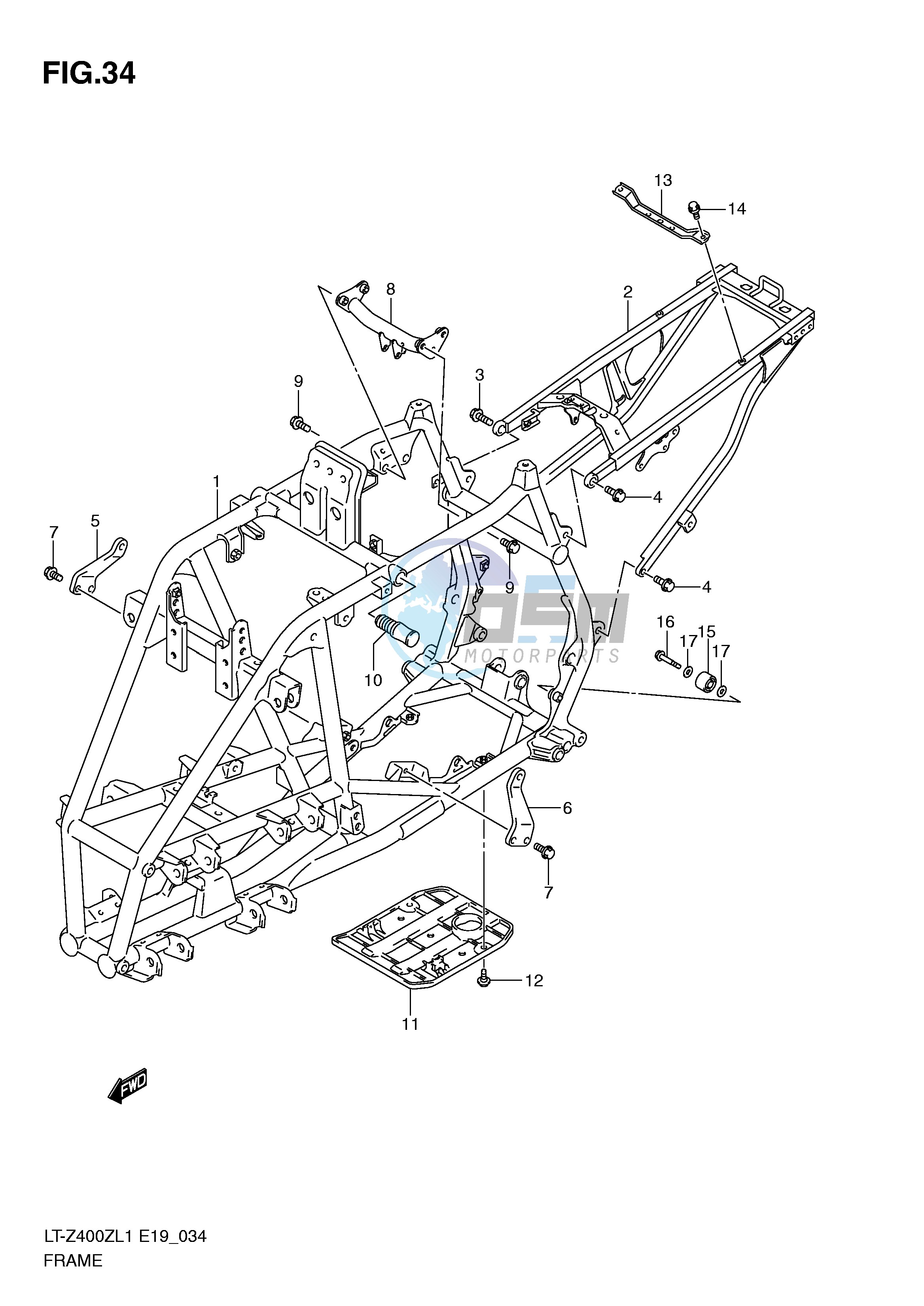 FRAME (LT-Z400ZL1 E19)