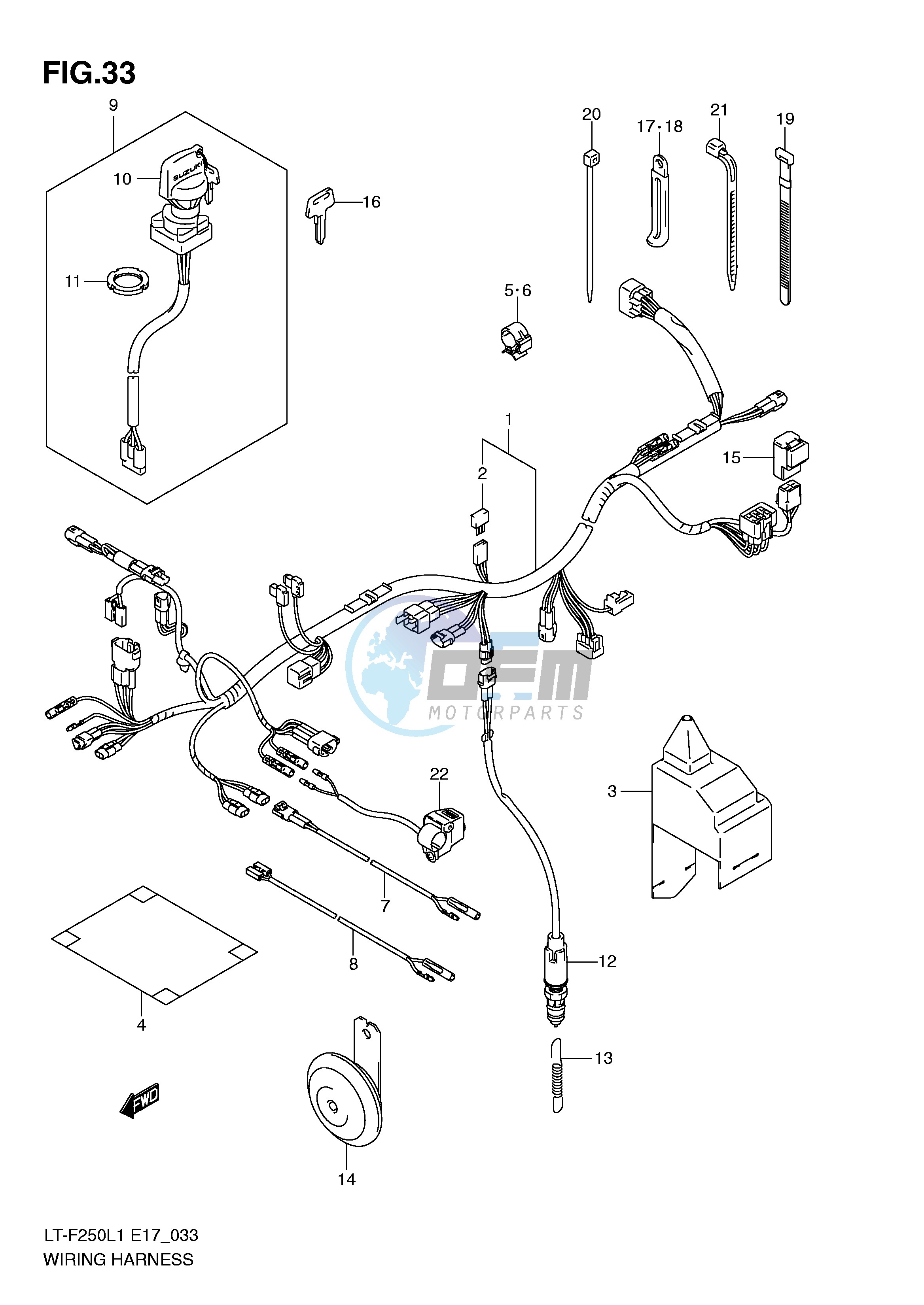 WIRING HARNESS (LT-F250L1 E24)