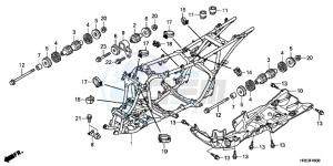 TRX500FEC drawing FRAME BODY