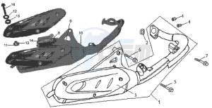 JET EURO X 50 25 KMH E2 drawing EXHAUST