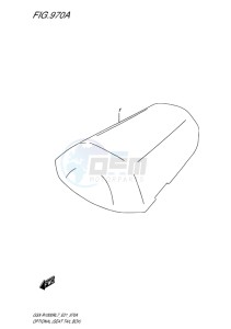 GSX-R1000R EU drawing OPTIONAL (SEAT TAIL BOX)