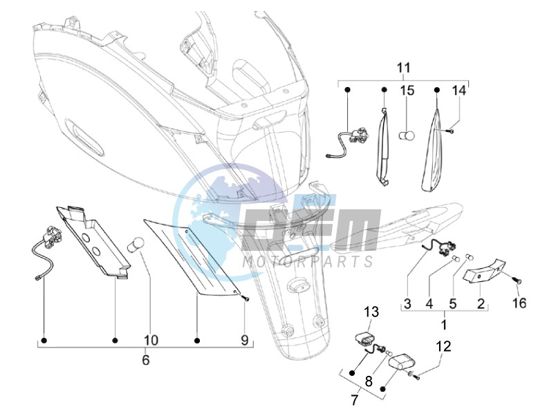 Rear headlamps - Turn signal lamps