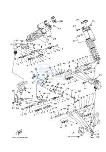 YXZ1000 YXZ10YMXJ (2HCR) drawing FRONT SUSPENSION & WHEEL