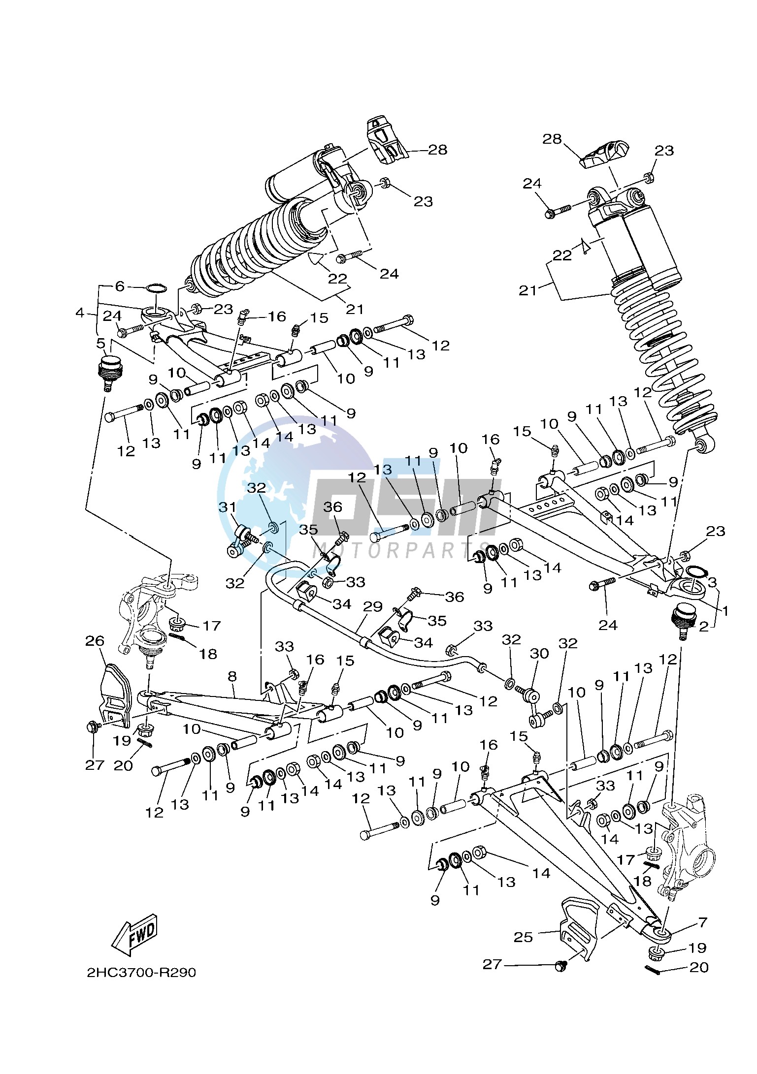 FRONT SUSPENSION & WHEEL