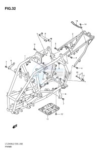 LT-Z400 (E33) drawing FRAME (LT-Z400L2 E33)