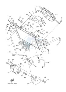 MT-09 TRACER MT09TRA TRACER 900 (2SCE) drawing RADIATOR & HOSE