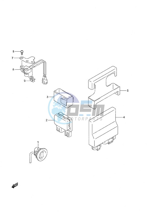 PTT Switch/Engine Control Unit