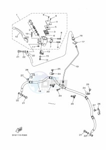 YFM700FWB KODIAK 700 (B6KN) drawing FRONT MASTER CYLINDER