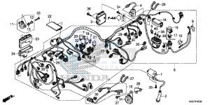 TRX420TM1G TRX500FA Europe Direct - (ED) drawing WIRE HARNESS