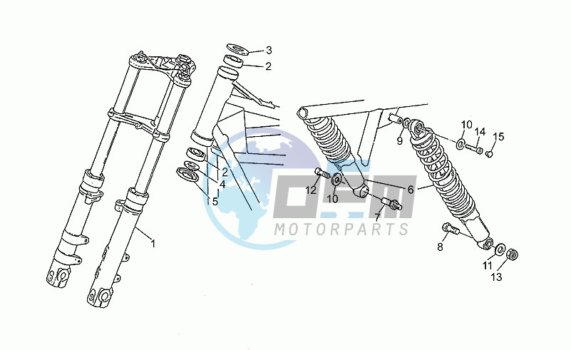 Front/rear shock absorber