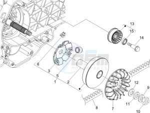 Beverly 250 ie Sport e3 drawing Driving pulley