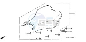 TRX680FAC drawing SEAT