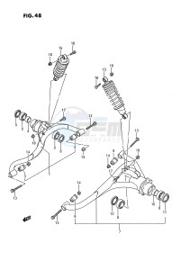 LT-F250 (E3) drawing SUSPENSION ARM